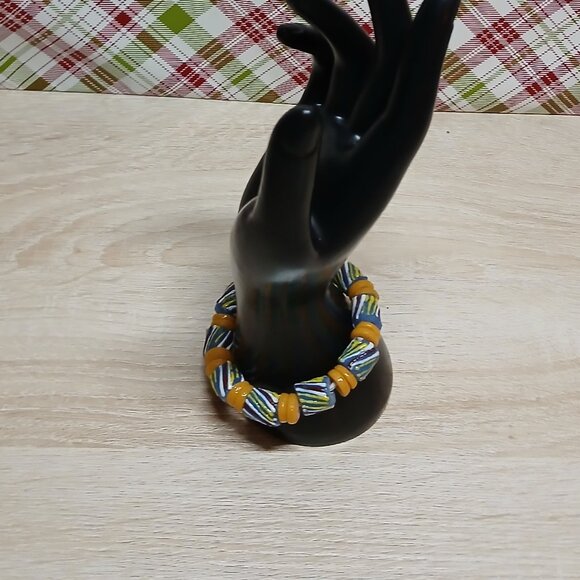 Hand Crafted Chunky Stretchy Resin Beaded Bracelet Fashion Jewelry #41 - Picture 13 of 14